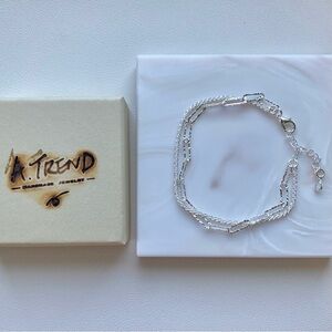 Sterling Silver s925 layering Bracelet